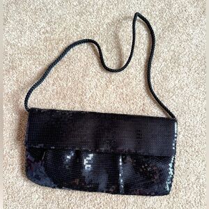 Style And Co Black Sequin Shoulder/Clutch Bag